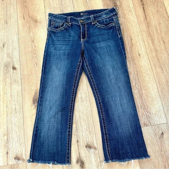 Kut from the Kloth Women's Bootcut Dark Wash Low Rise Denim Jeans Sz 10 GUC - Picture 2 of 10